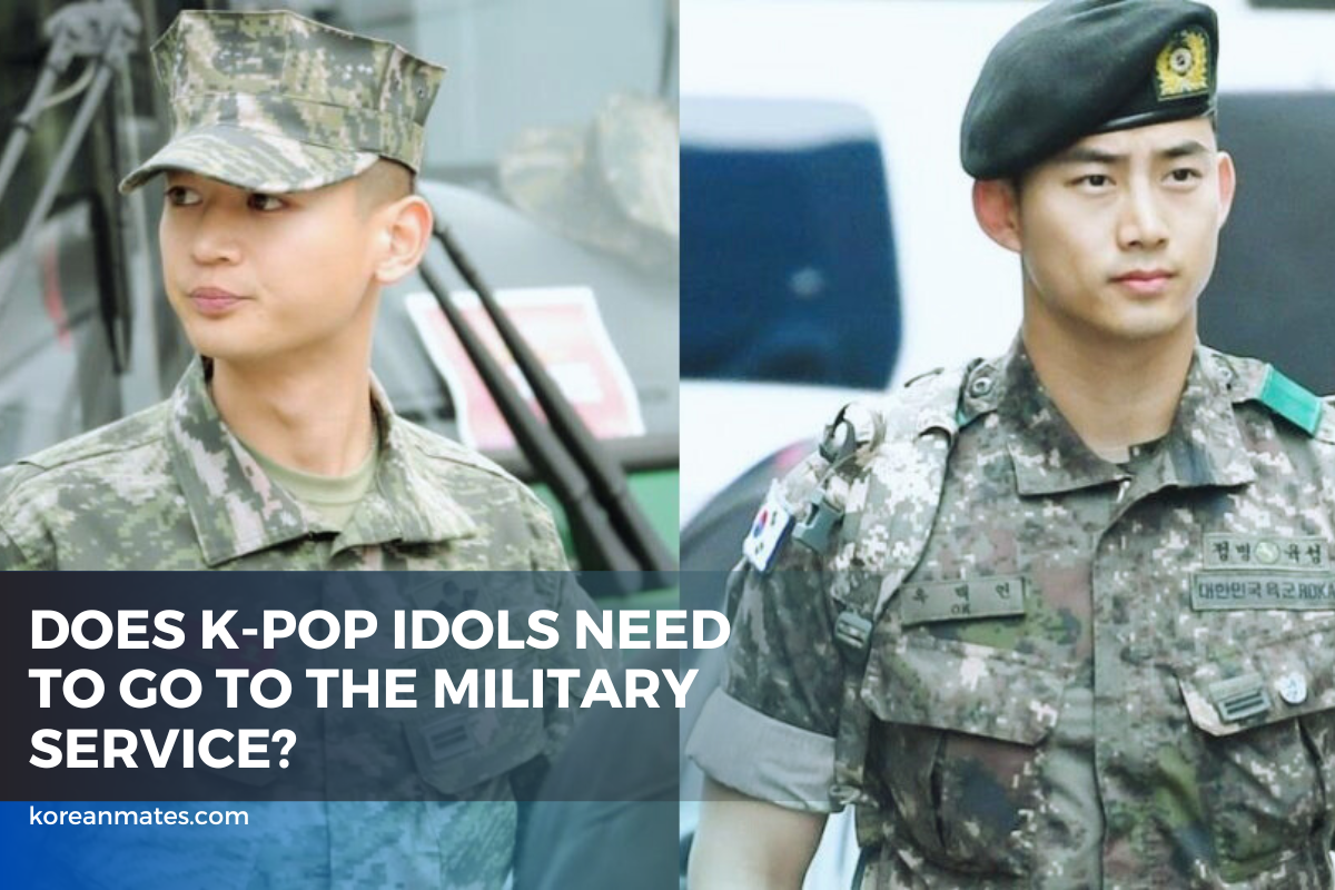 K-pop idol in military service
